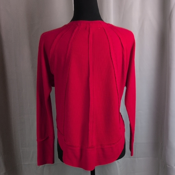 Vibrant Red Long Sleeve Top - Picture 2 of 7